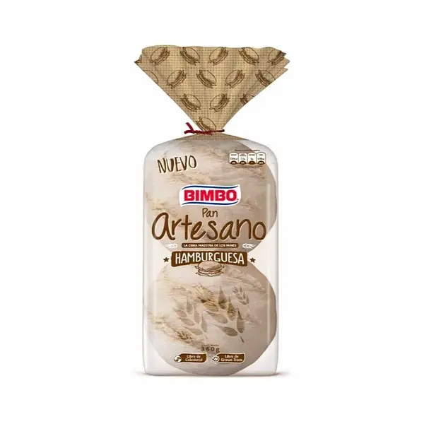 PAN HAMBURGUESA ARTESANO BIMBO*4U