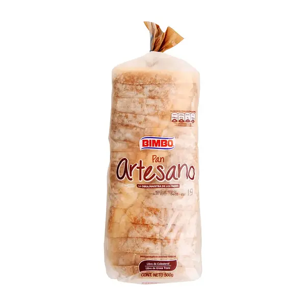PAN TAJADO ARTESANO BIMBO*500GR