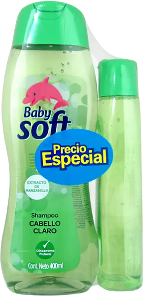 SHAMPO CLARO BABY SOFT*400ML+200ML