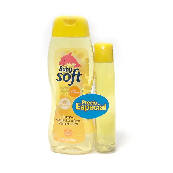 SHAMPO SIN NUDOS BABY SOFT*400+200ML