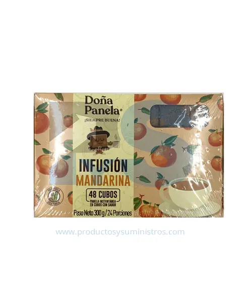 PANELA CUBOS MANDARINA DOÑA PANELA*48C
