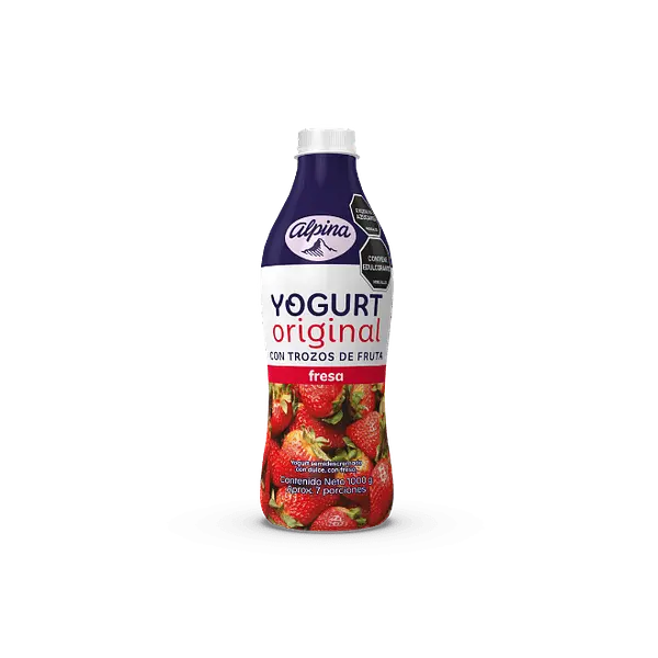 YOGURT ORIGINAL FRESA ALPINA*1L