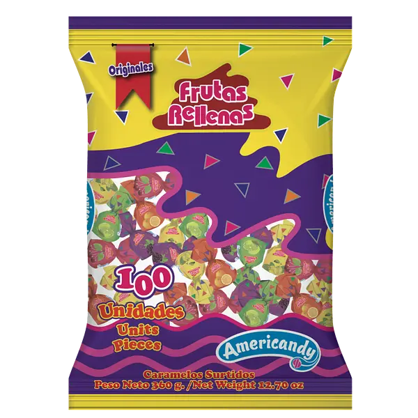 CARAMELO RELLENO AMERICANDY*100U