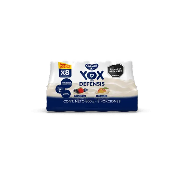 YOGURT SURTIDO YOX ALPINA*100ML*8U