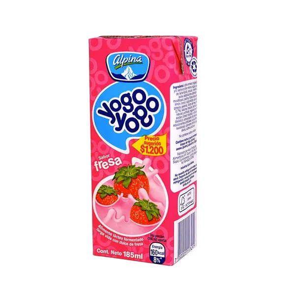 YOGURT FRESA YOGO YOGO ALPINA*185ML