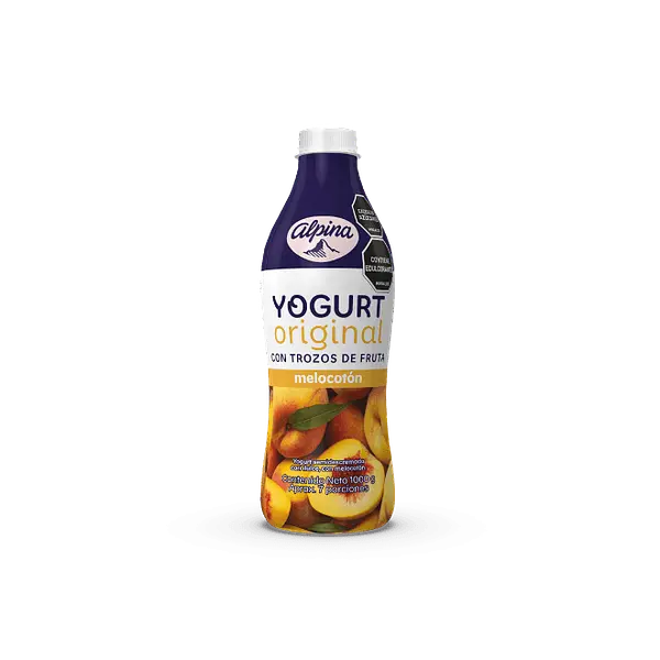 YOGURT ORIGINAL MELOCOTON ALPINA*1L