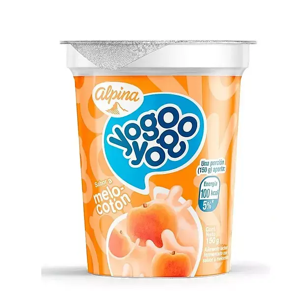 YOGURT MELOCOTON YOGO YOGO *150GR