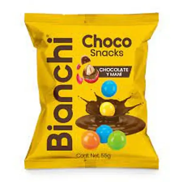SNACK CHOCO MANI BIANCHI *55 GR