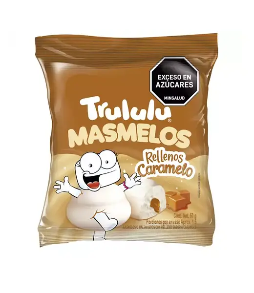 MASMELO RELLENO CARAMELO TRULULU * 50G