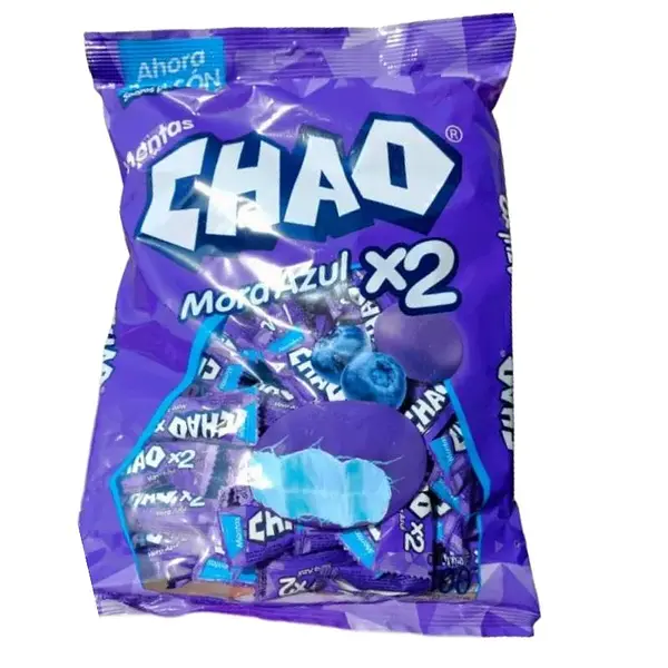 CARAMELO DURO MENTA MORA AZUL CHAO*100U