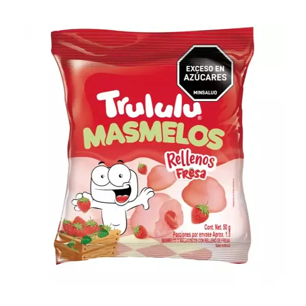 MASMELO RELLENO FRESA TRULULU*50G