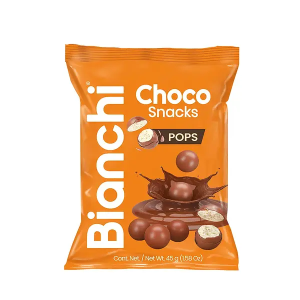 CARAMELO BIANCHI POPS CHOCO CEREAL*45G