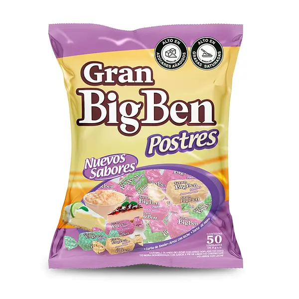 CARAMELO RELLENO SABORES BIGBEN*50UND