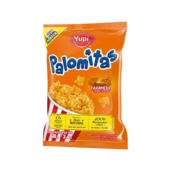 SNACK PALOMITAS CARAMELO YUPI *68 GR
