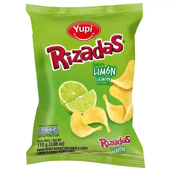 SNACK PAPAS LIMON RIZADAS *110 GR