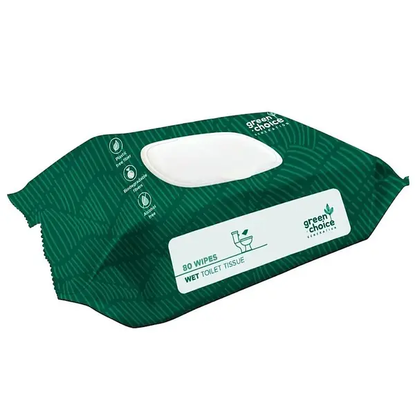 PAPEL HIGIENICO HUMEDO GREEN CHOICE*80U