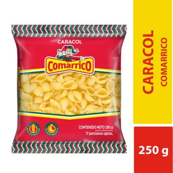 PASTA CARACOL COMARRICO*250GR