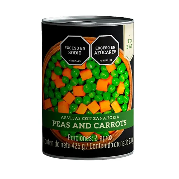 ARVEJA CON ZANAHORIA TOEAT* 425G