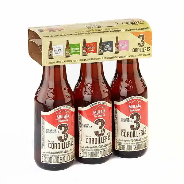 CERVEZA MULATA 3 CORDILLERAS*3U