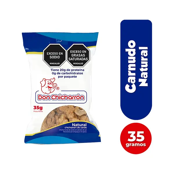 SNACK CHICHARRON NATURAL DON CHICHA*35GR