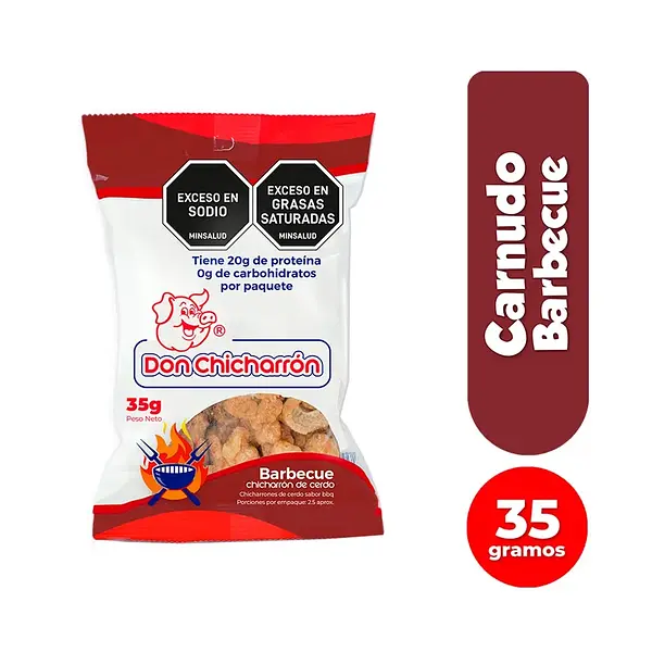 SNACK CHICHARRON BARBECUE DON CHICH*35GR