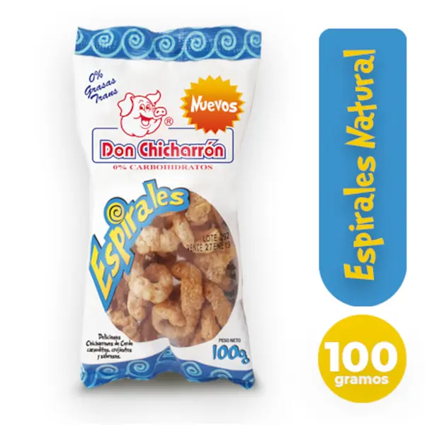 SNACK CHICHARRON ESPIRALES DON CHICHARON*100G