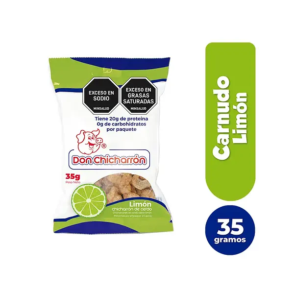 SNACK CHICHARRON LIMON DON CHICHAR*35GR
