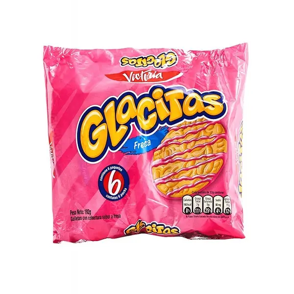 GALLETA FRESA GLACITAS *6UND