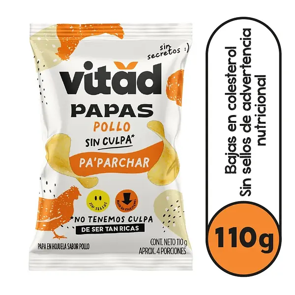 SNACK PAPA POLLO VITAD * 110G