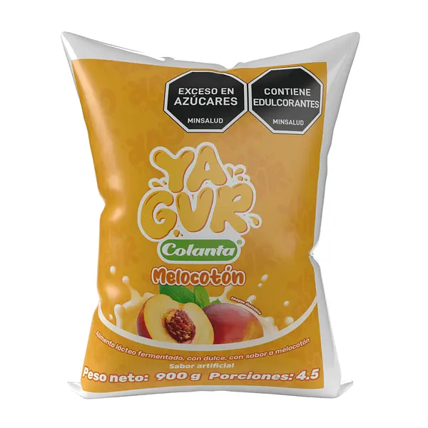YOGURT MELOCOTON YAGUR COLANTA*900G