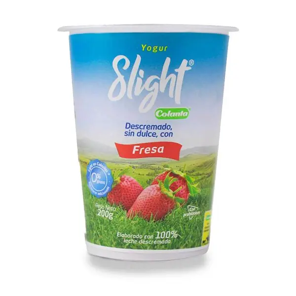 YOGURT FRESA SLIGHT COLANTA*200GR