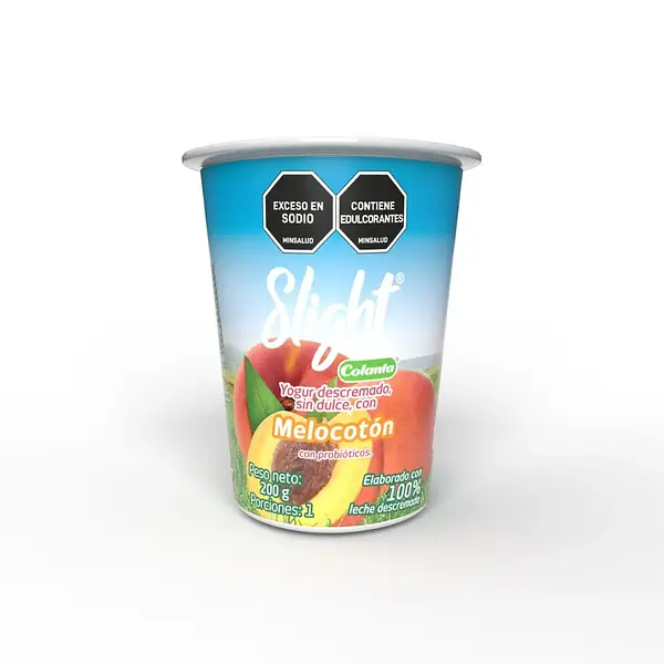 YOGURT MELOCOTON SLIGHT COLANTA*200