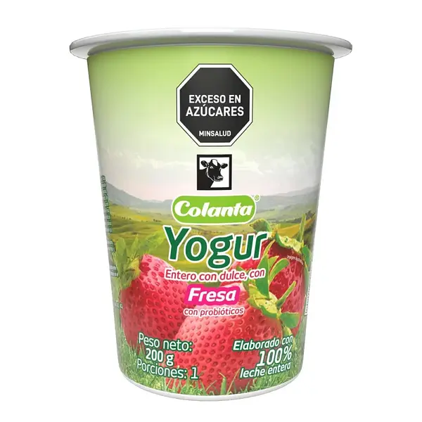 YOGURT FRESA COLANTA*190 GR