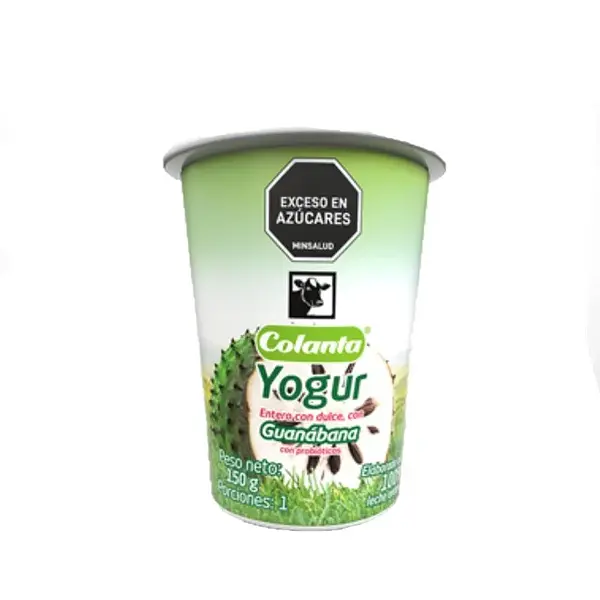 YOGURT GUANABANA COLANTA*190 GR