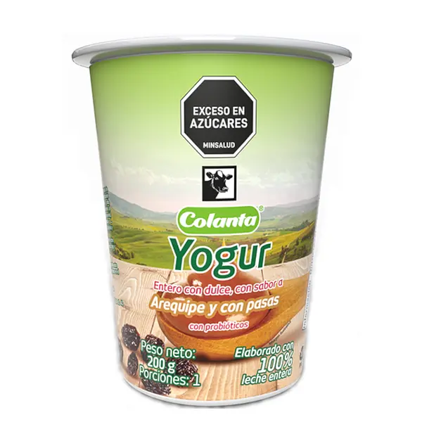 YOGURT PASA AREQUIPE COLANTA*150G
