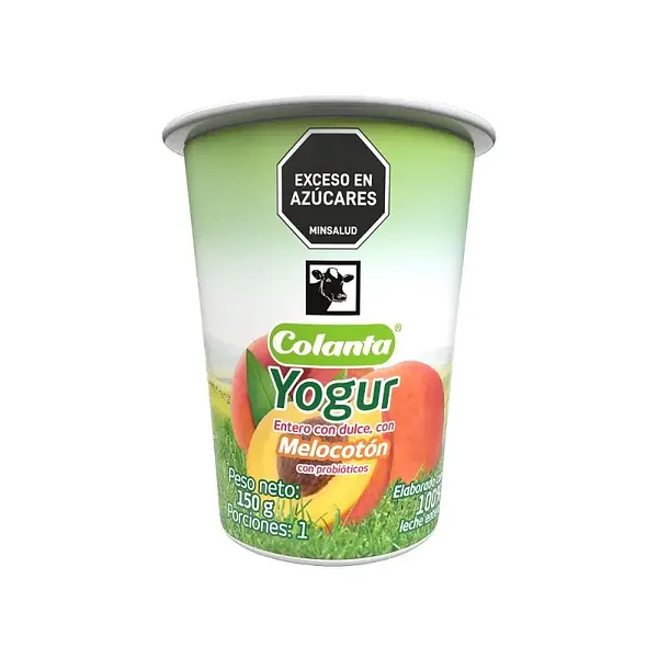 YOGURT MELOCOTON COLANTA*150GR