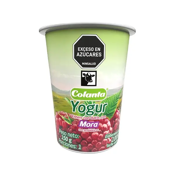 YOGURT MORA COLANTA*150GR