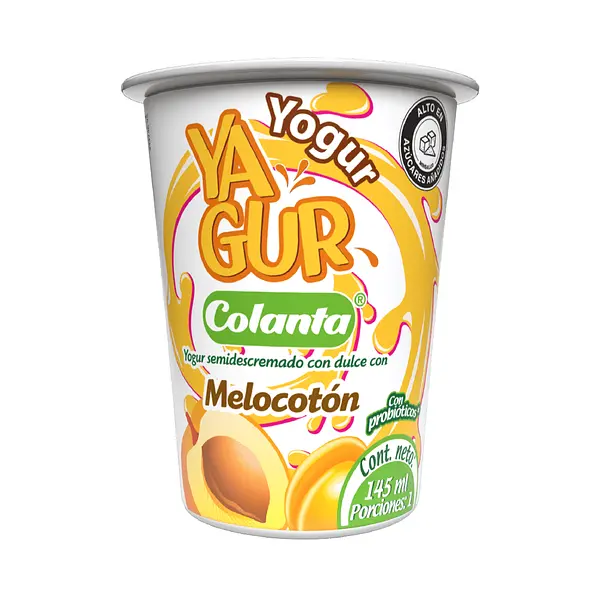 YOGURT MELOCOTON YAGURT COLANTA*145 ML