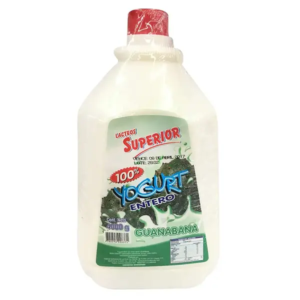 YOGURT GUANABANA SUOERIOR *4000G