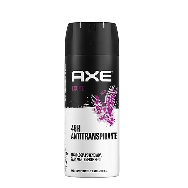 DESODORANTE AEROSOL EXCITE SECO AXE*152M