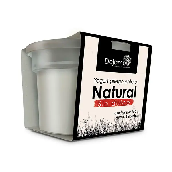 YOGURT GRIEGO NATURAL DEJAMU*160GR