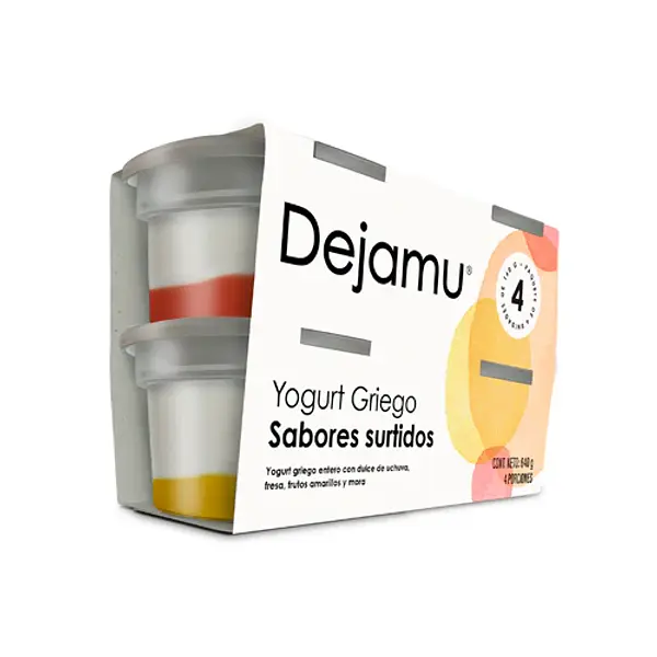 YOGURT GRIEGO SABORES DEJAMU *160G*4U