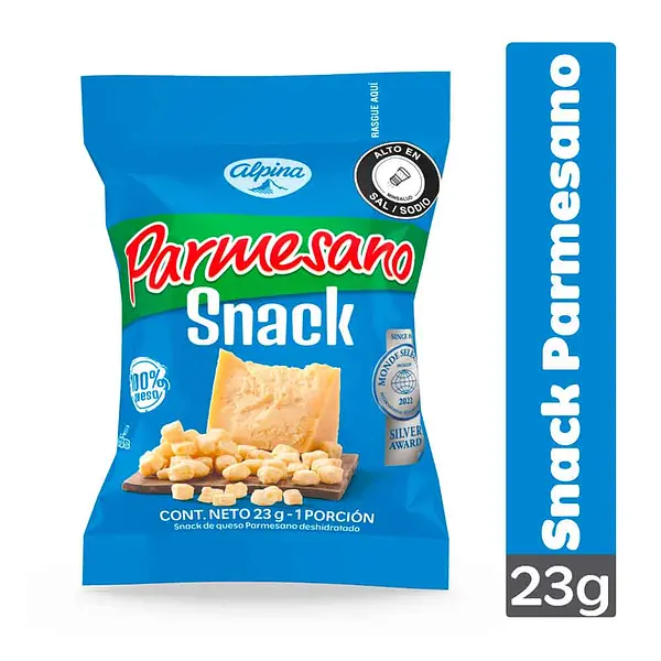 SNACK DE QUESO PARMESANO ALPINA *23 GR