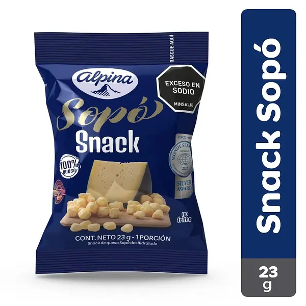 SNACK DE QUESO SOPO ALPINA *23 GR