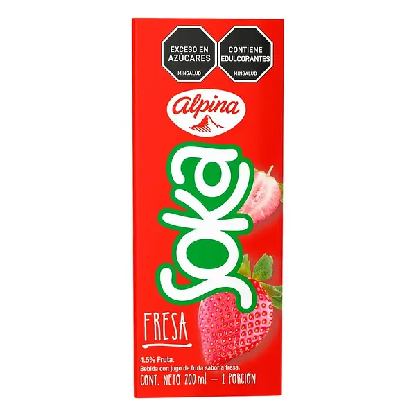 JUGO FRESA SOKA ALPINA * 200ML