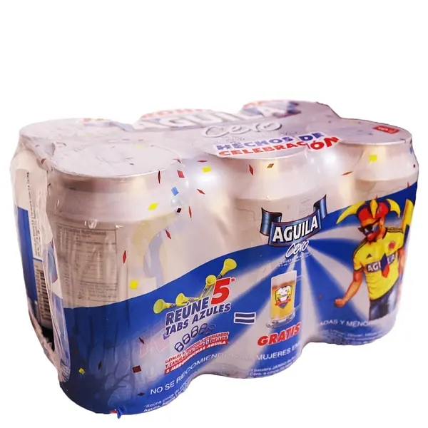 CERVEZA CERO AGUILA*330ML*6