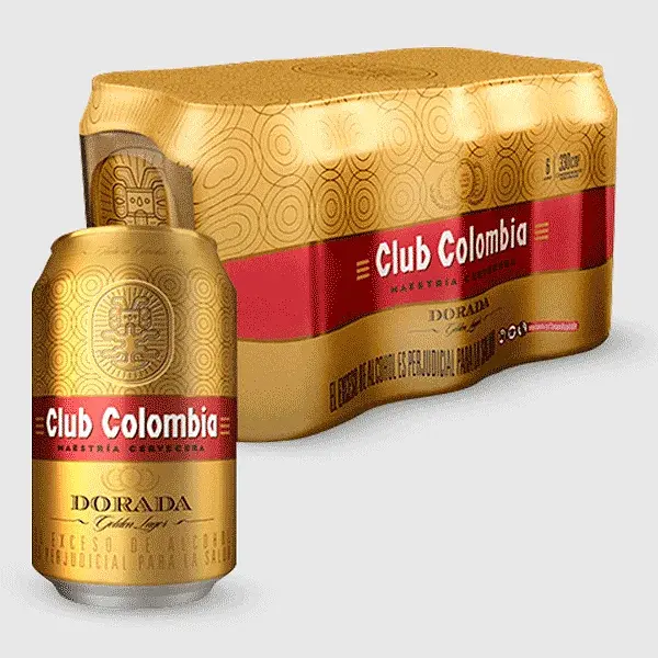 CERVEZA DORADA CLUB COLOMBIA *330ML*6U
