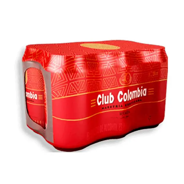 CERVEZA ROJA CLUB COLOMBIA *330ML*6
