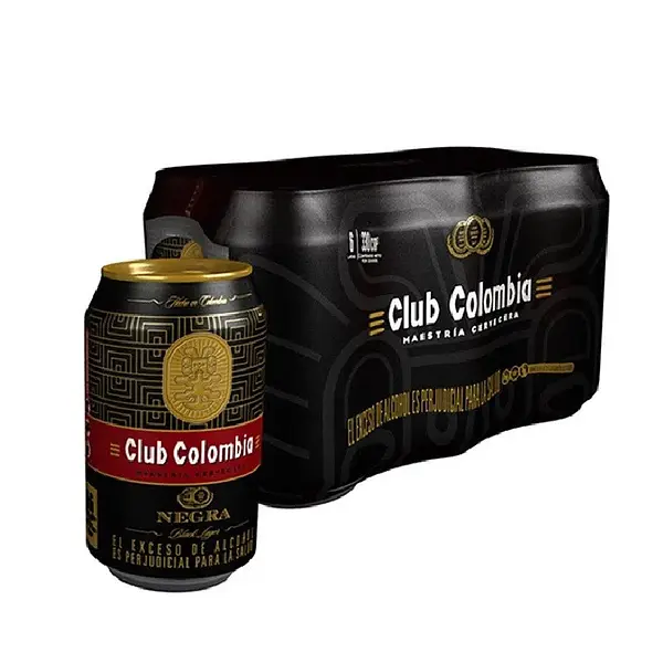 CERVEZA NEGRA CLUB COLOMBIA *330ML*6U