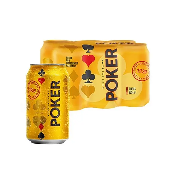 CERVEZA ORIGINAL POKER *330ML*6U